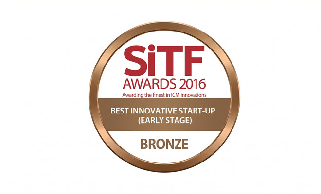 SiTF Awards 2016, Best Innovative Start-up, Early Stage, Bronze
